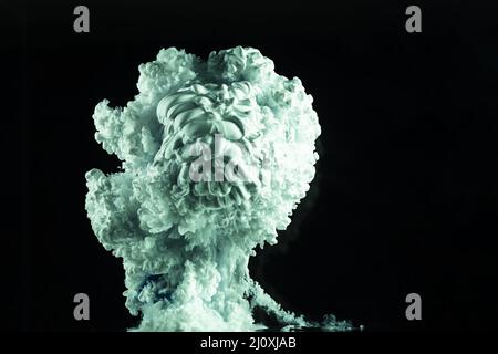 Abstrakter Hintergrund mit grüner Wolke. Hochwertige Fotos Stockfoto