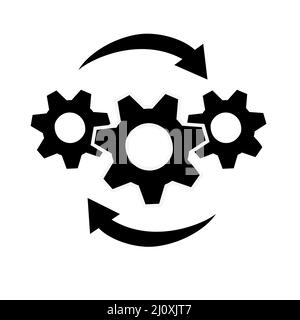 Abstraktes Vektor-Symbol auf der weißen, Illustration isoliert für Grafik-und Web-Design. Einfaches, flaches Symbol. Stock Vektor