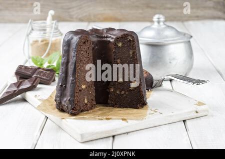 Schokoladenkuchen Stockfoto