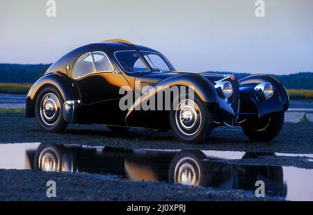 1938 Bugatti Typ 57 SC Atlantic im Besitz von Ralph Lauren. Stockfoto