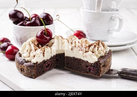 Cherrie Pie mit Bagues Stockfoto