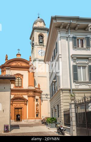 Kirche Parrocchia SS. Redentore, Comer See, Cernobbio, Italien Stockfoto