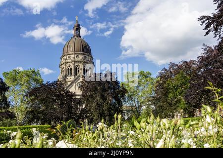 Die Evangelische Christuskirche in Mainz am Rhein, Rheinland-Pfalz Stockfoto