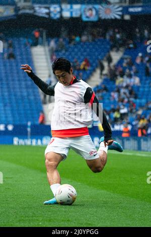 Cornellà, Spanien, 20, März 2022. Spanische La Liga: RCD Espanyol / RCD Mallorca. Quelle: Joan Gosa/Alamy Stockfoto