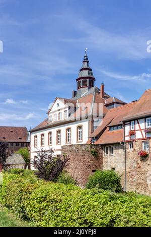 Historische, mittelalterliche Altstadt von Budingen im Wetterau, Hessen, Deutschland Stockfoto