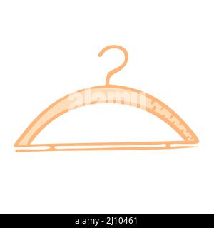 Kleiderbügel für Kleidung. Näh- und Modedesigner-Werkzeuge. Vektorgrafik Stock Vektor