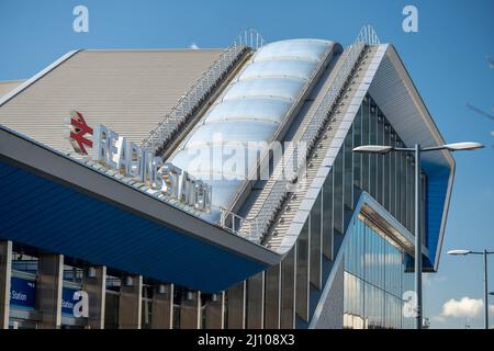 Beschilderung Zum Eingang Der Lesestation Nord Stockfoto