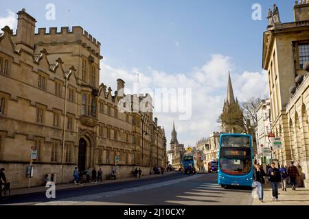High Street Oxford. England Stockfoto
