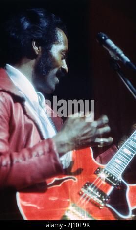 Chuck Berry London Konzert 1974 Stockfoto