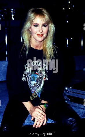 Lita Ford im Konzert 1982 fotografiert backstage Credit: Ron Wolfson / MediaPunch Stockfoto