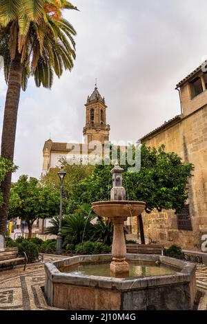 Kirche des hl. Andreas, Iglesia de San Andres in Cordoba, Andalusien in Spanien. Stockfoto