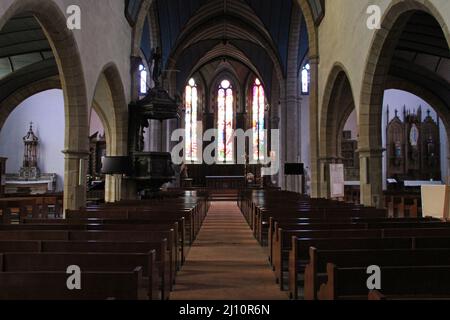 Saint-pierre Kirche in crozon in der bretagne in frankreich Stockfoto