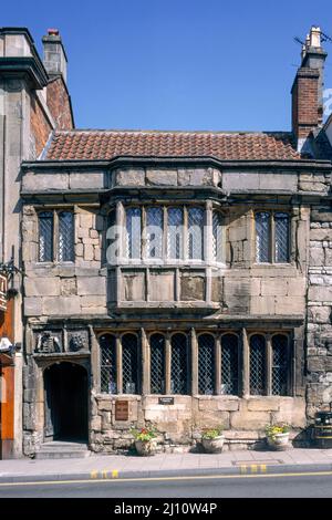 Glastonbury, Tribunal, Kaufmannshaus, Ansicht von Süden Stockfoto