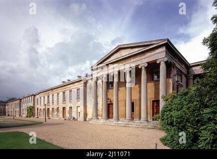 Cambridge, Downing College, Ostflügel Mit Portikus (Master Lodge) Stockfoto