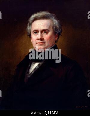 Porträt des amerikanischen Wissenschaftlers Joseph Henry (1797-1878) von Daniel Huntington, Öl auf Leinwand, 1857 Stockfoto