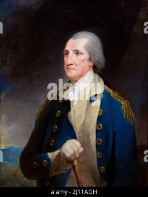 Porträt von General George Washingon von Robert Edge Pine, Öl auf Leinwand, 1785 Stockfoto