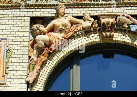 Millennium House (Millenium Háza), Millenniumshaus, City Park (Városliget), District XIV, Budapest, Ungarn, Magyarország, Europa Stockfoto