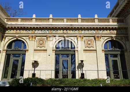 Millennium House (Millenium Háza), Millenniumshaus, City Park (Városliget), District XIV, Budapest, Ungarn, Magyarország, Europa Stockfoto