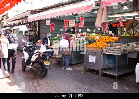 Carmel Markt in Tel Aviv Stockfoto