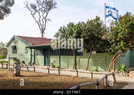 Sehen Sie sich die Heimat von David Ben-Gurion, Israels erstem Premierminister, in Boker an Stockfoto