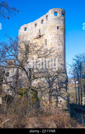 Mittelalterliche Ruinen von Valekov Castle Stockfoto