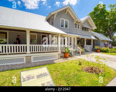 Henry Ford House, die Mangos im Edison und Ford Winter Estates in Fort Myers, Florida, USA Stockfoto