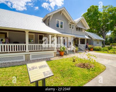 Henry Ford House, die Mangos im Edison und Ford Winter Estates in Fort Myers, Florida, USA Stockfoto