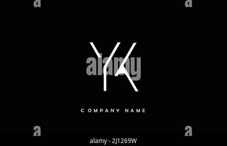 YK- oder ky-Alphabete Buchstaben Logo-Monogramm Stock Vektor