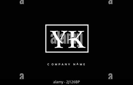 YK- oder ky-Alphabete Buchstaben Logo-Monogramm Stock Vektor