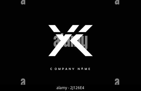 YK- oder ky-Alphabete Buchstaben Logo-Monogramm Stock Vektor