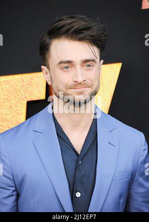 Los Angeles, Kalifornien. 21. März 2022. Daniel Radcliffe bei der Ankunft für DIE VERLORENE STADT Premiere, Regency Village Theatre, Los Angeles, CA 21. März 2022. Kredit: Elizabeth Goodenough/Everett Collection/Alamy Live Nachrichten Stockfoto