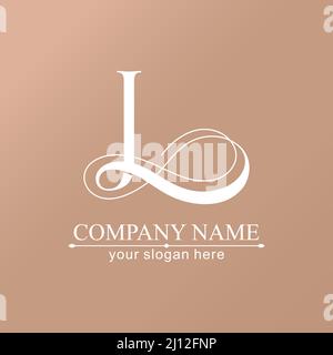 L Logo oder Monogramm. L Buchstaben des Alphabets Initialen. Schönes Logo-Design für das Branding des Unternehmens. Formular für Visitenkarte. Für Ihr Unternehmen. Vektor Stock Vektor
