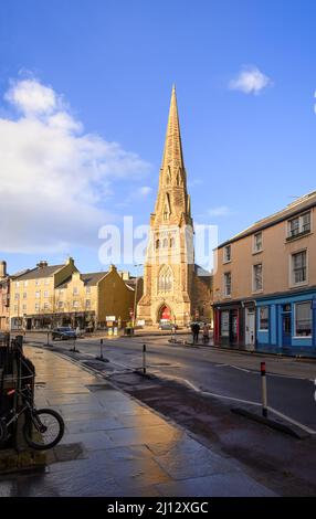 Edinburgh, Schottland, Großbritannien - Buccleuch und Greyfriars Free Church in Sun Stockfoto