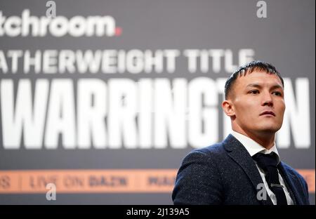 Aktenfoto vom 28-01-2022 von Boxer Josh Warrington, der seine Karriere akzeptiert, wäre wahrscheinlich vorbei, wenn er an diesem Wochenende gegen Kiko Martinez verliert. Ausgabedatum: Dienstag, 22. März 2022. Stockfoto