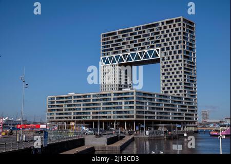 Pontsteigergebouw Gebäude In Amsterdam Niederlande 17-3-2022 Stockfoto