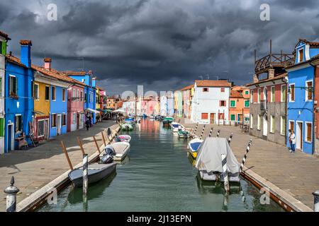 Rio della Giudecca, Burano, Venedig, Venetien, Italien Stockfoto