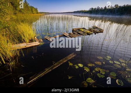 Door County Wisconsin ist eines der Top-Reiseziele für Touristen, Reisen und Wohnmobile im Mittleren Westen. Mit über 300 Meilen Küste zu erkunden. Stockfoto