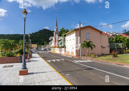 les Anses d'Arlet, Martinique, FWI - Hauptstraße Stockfoto