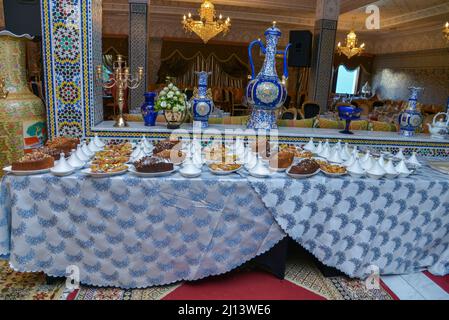 Marokkanische Iftar Rezepte für Ramadan Stockfoto