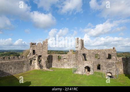 Innenansicht von Dinefwr Castle, Llandeilo, Carmarthenshire, Wales, Großbritannien Stockfoto