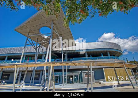 Kings Avenue Shopping Center in Paphos, Zypern. Stockfoto