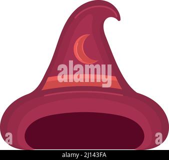 Isolierte farbige Hexenhut Symbol Vektor Stock Vektor