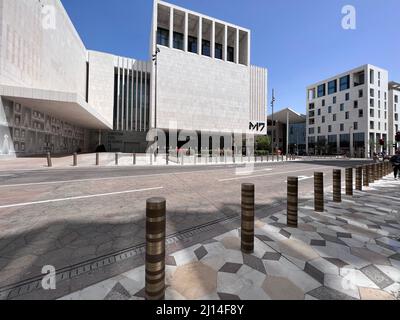 Bauarchitektur der Innenstadt von Mushrib. Msheireb Newley entwickeln Stadt Katar Stockfoto