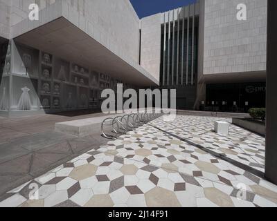 Bauarchitektur der Innenstadt von Mushrib. Msheireb Newley entwickeln Stadt Katar Stockfoto