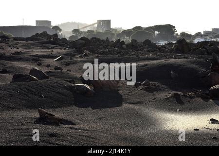 Tagebaubetrieb für Kupfer und andere Mineralerze in der Provinz Minas de Riotinto in Huelva, Südspanien. Stockfoto