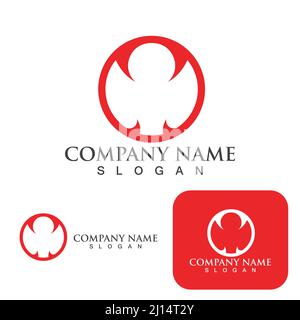 Viper snake Logo Design element Gefahr Schlange Symbol. viper Symbol Stock Vektor