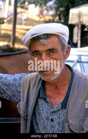 Porträt eines Mannes in Istanbul, Türkei Stockfoto