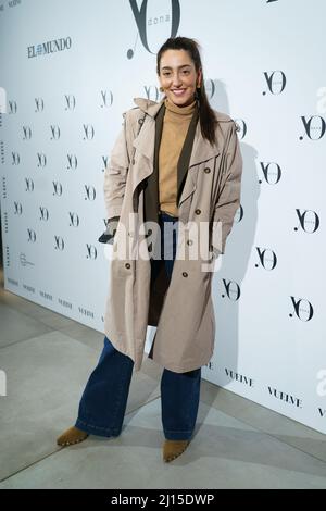 Madrid, Spanien. 22. März 2022. Ana Iglesias nimmt an der Fotoanzeigeausgabe des Magazins „YO DONA“ im Sala comodore Teil. (Foto: Atilano Garcia/SOPA Images/Sipa USA) Quelle: SIPA USA/Alamy Live News Stockfoto