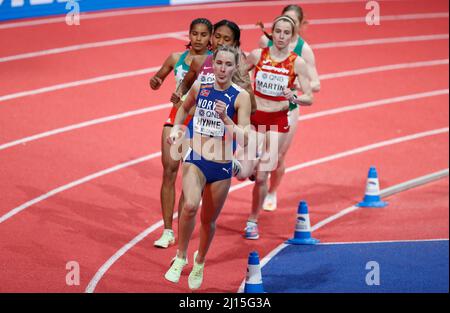 BELGRAD, SERBIEN - 19. MÄRZ: Während der Leichtathletik-Hallenweltmeisterschaften Belgrad 2022 - Tag 1 in der Belgrade Arena am 19. März 2022 in Belgrad, Serbien. (Foto von Nikola Krstic/MB Media/Getty Images) Stockfoto