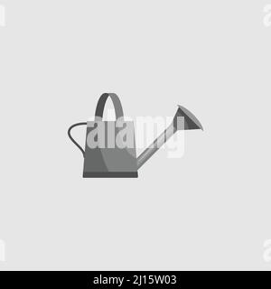 Das Symbol für die Gießkannte befindet sich im Garten Stock Vektor